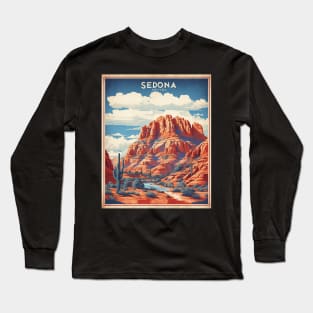 Sedona Arizona United States of America Tourism Vintage Poster Long Sleeve T-Shirt